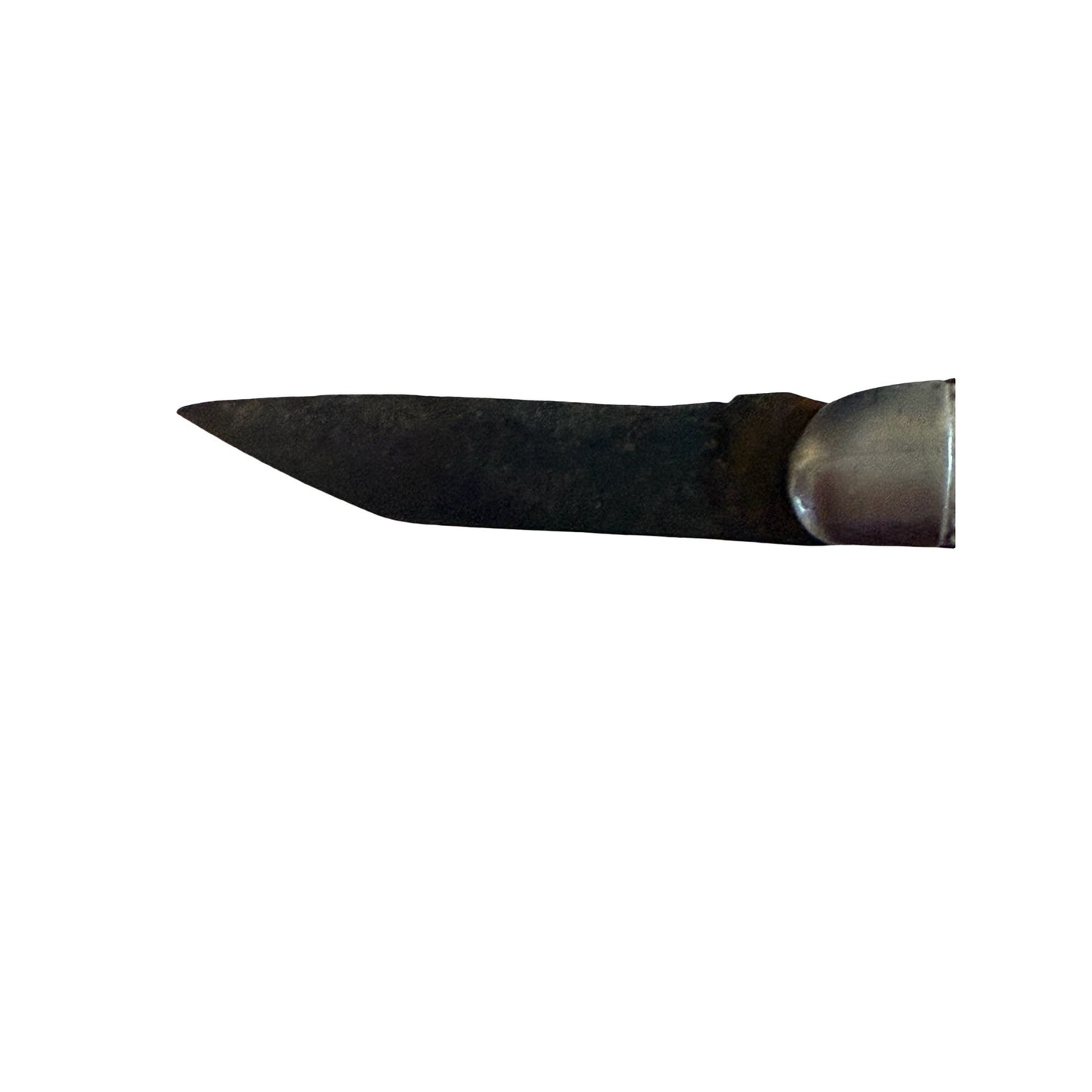 Vintage Hammer Brand USA Folding Pocket Knife Brown Jigged Handle Single Blade