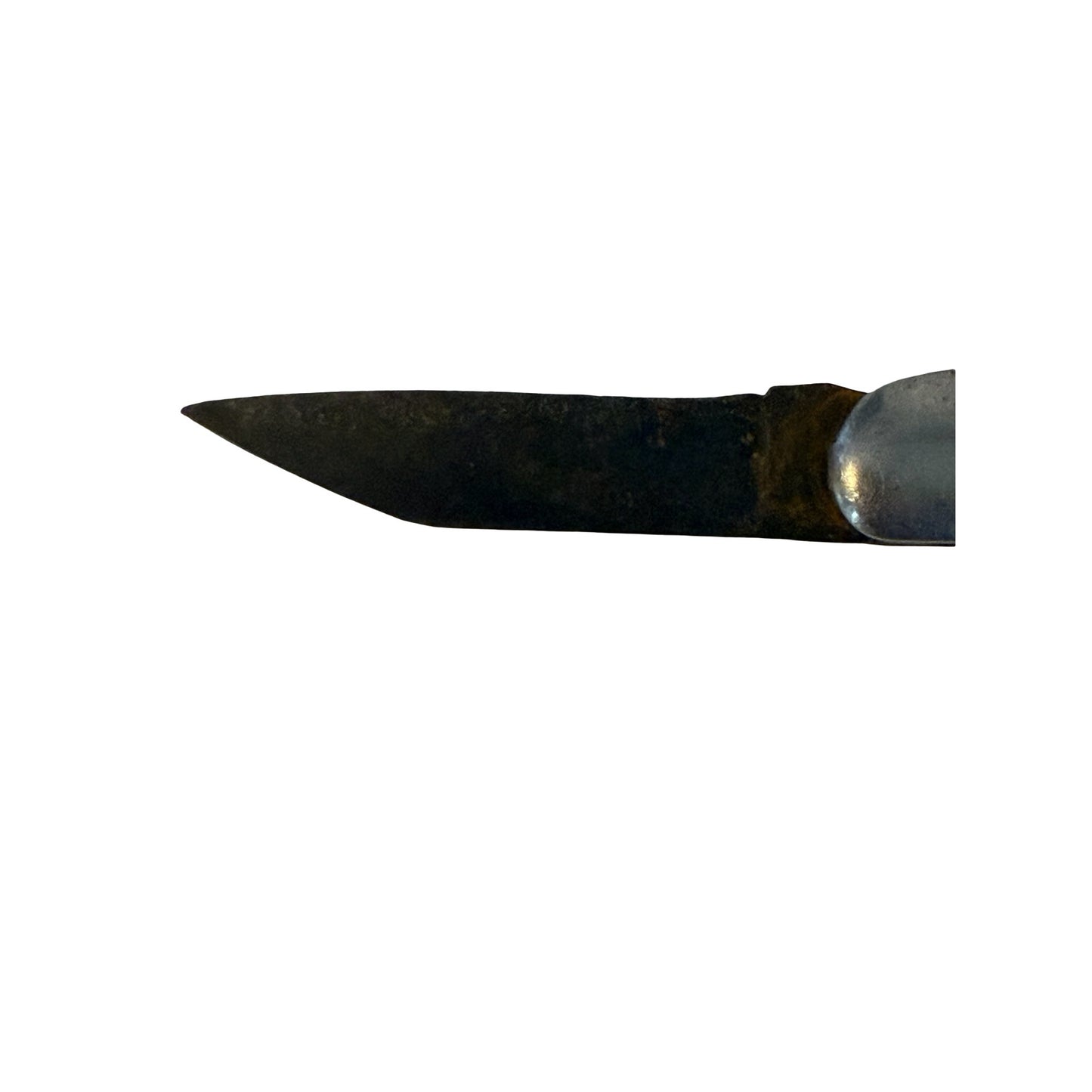 Vintage Hammer Brand USA Folding Pocket Knife Brown Jigged Handle Single Blade