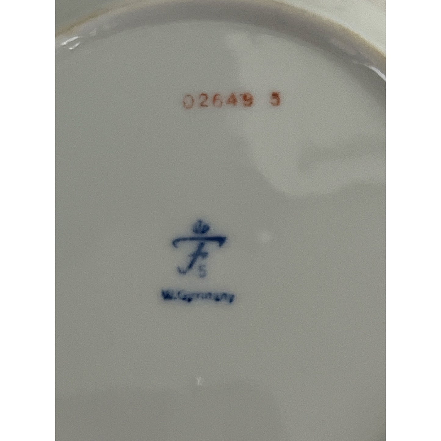 Vintage Fürstenberg Germany Bird Trinket Dishes Gold Rim Porcelain Set of 2