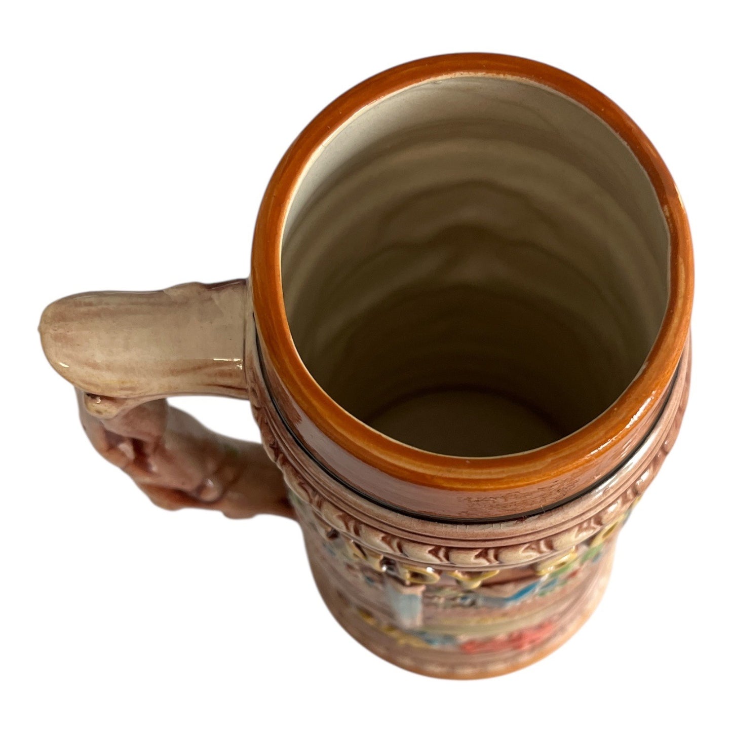 Vintage Indy 500 Ceramic Stein Mug Indianapolis Speedway Hall of Fame Japan