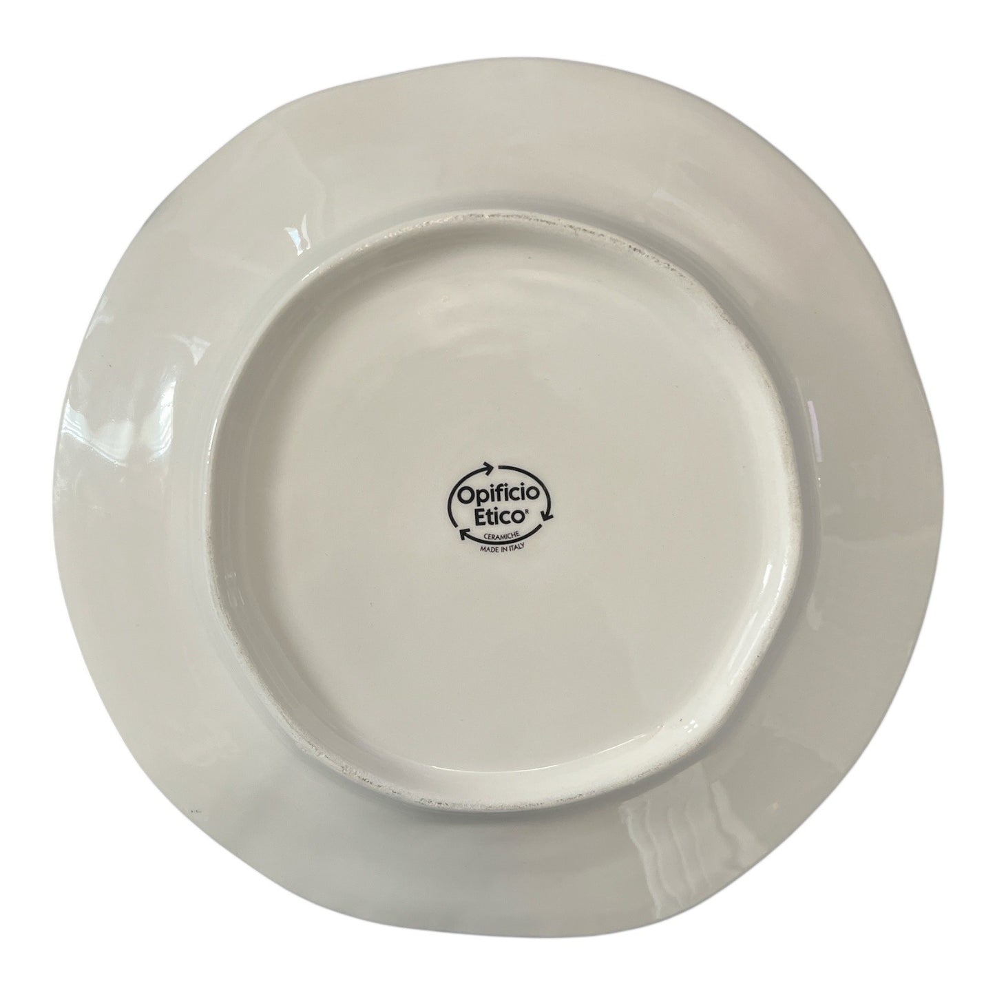 Opificio Etico Papavero Poppy Plate – 9” Ceramic – Made in Italy – Red Floral Design