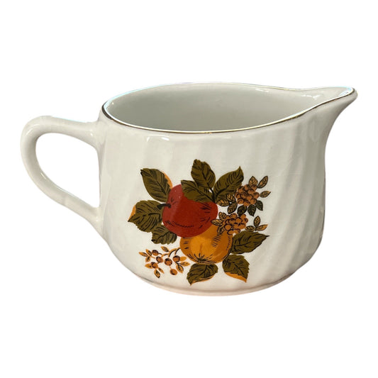 Vintage Enoch Wedgwood English Harvest Creamer – Fruit Motif – Made in England – 5.5” x 3”
