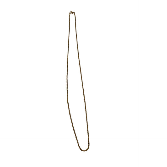 Vintage Monet Gold Tone Twisted Rope Chain Necklace 26" Signed