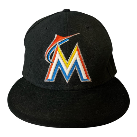 Miami Marlins New Era 59FIFTY Black Fitted Hat Size 7 5/8 – MLB On-Field Cap