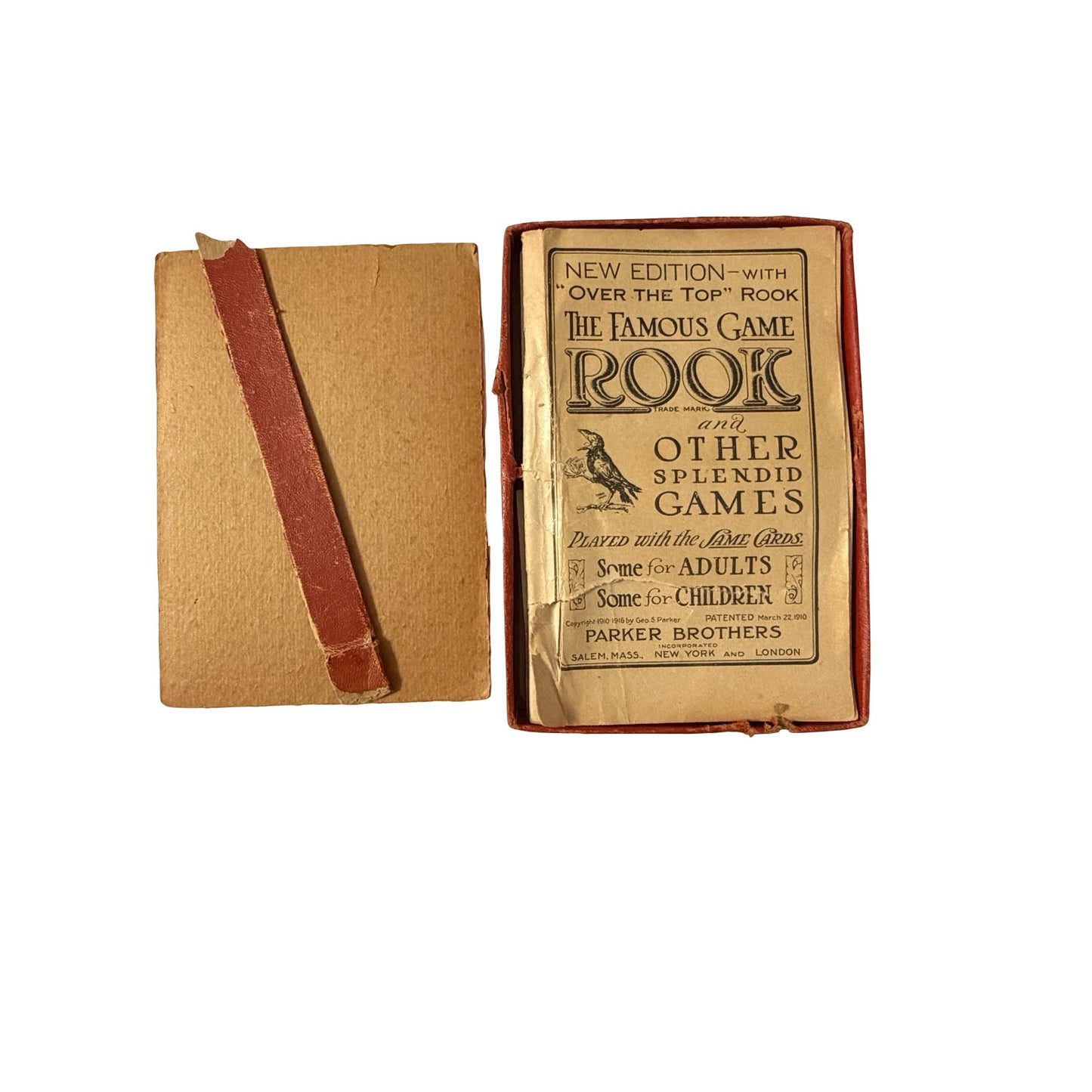 1913 Rook Card Game Dixie Rook Edition Parker Brothers Complete Deck With Rules Box