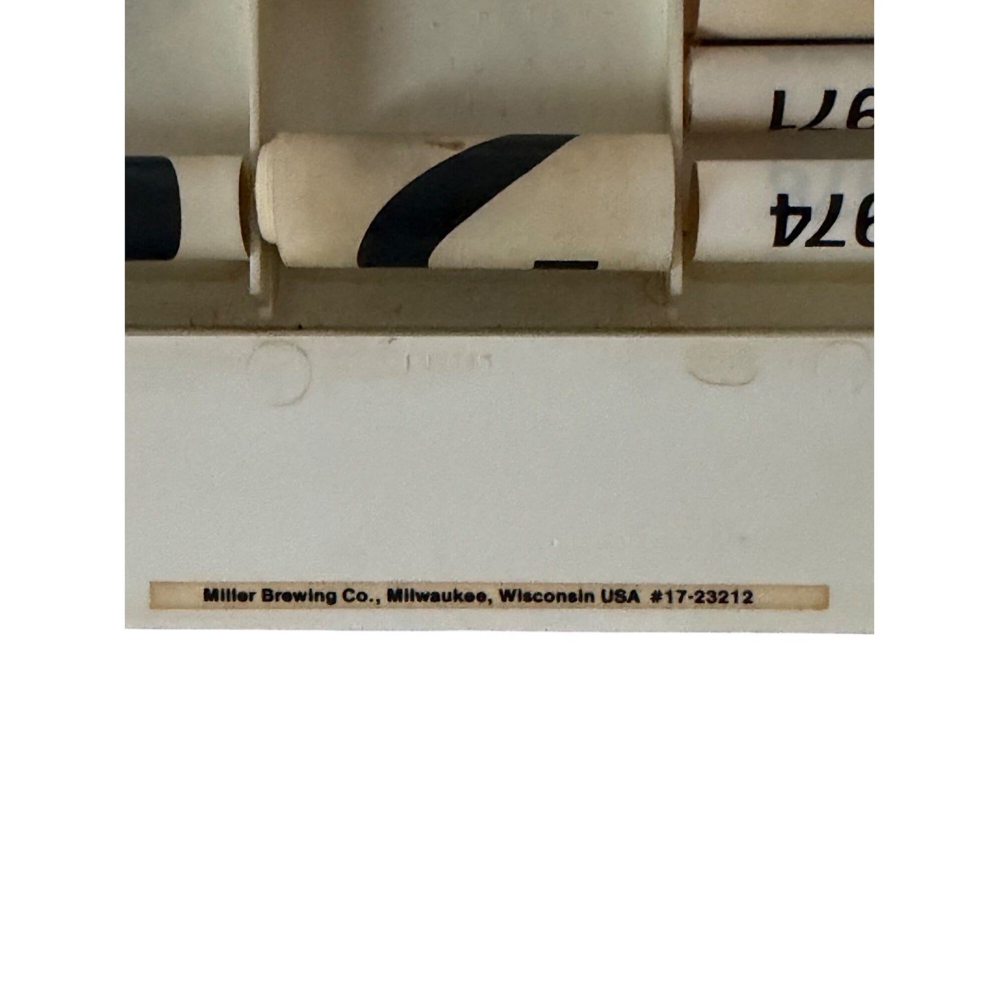 Vintage Miller Genuine Draft Age Verification Perpetual Calendar Bar Sign 1970s