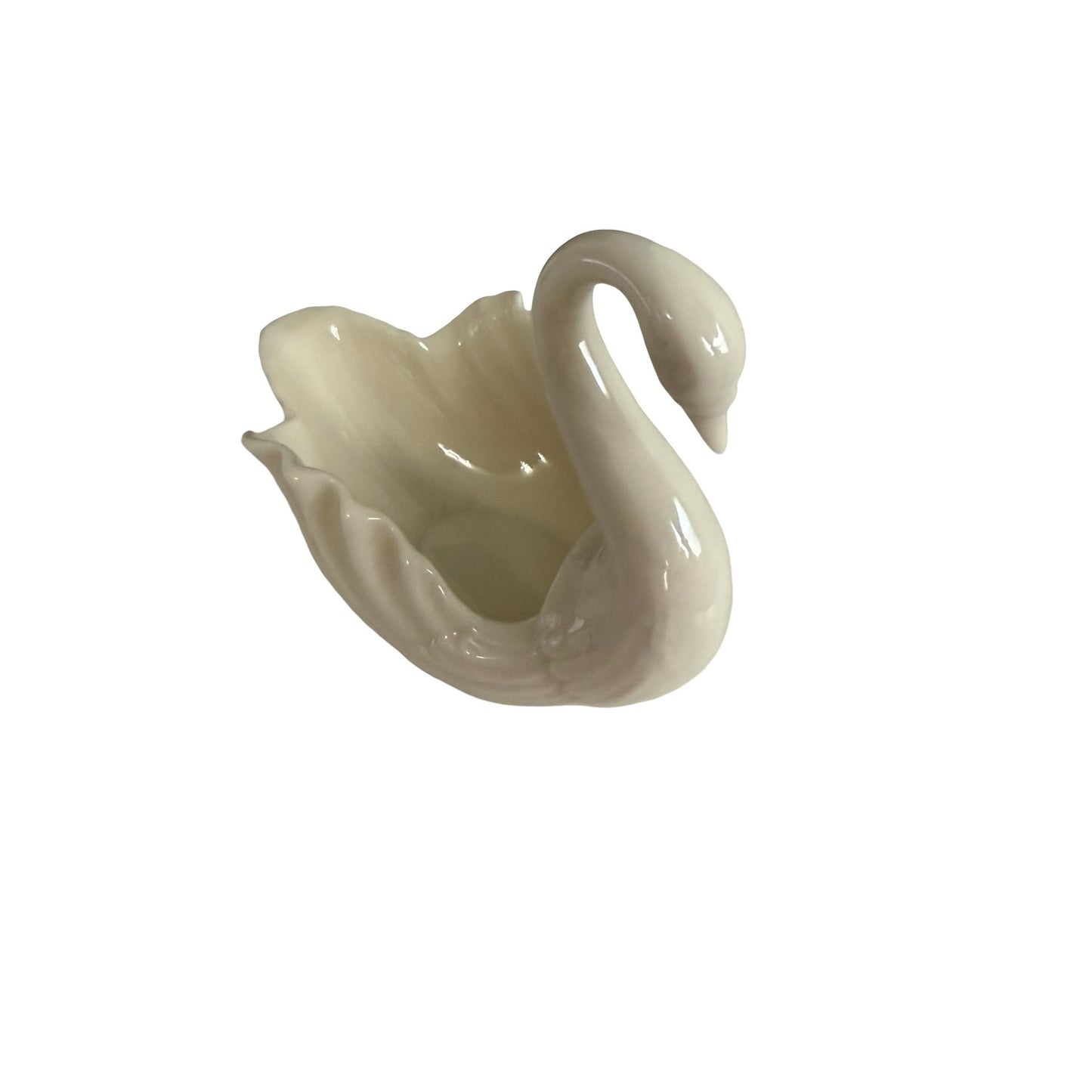 Lenox Ivory Swan Trinket Dish Porcelain Swan Candy Nut Ring Holder Made in USA