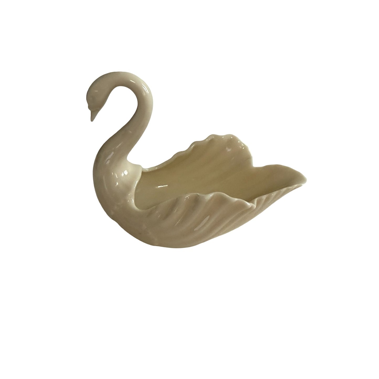 Lenox Ivory Swan Trinket Dish Porcelain Swan Candy Nut Ring Holder Made in USA