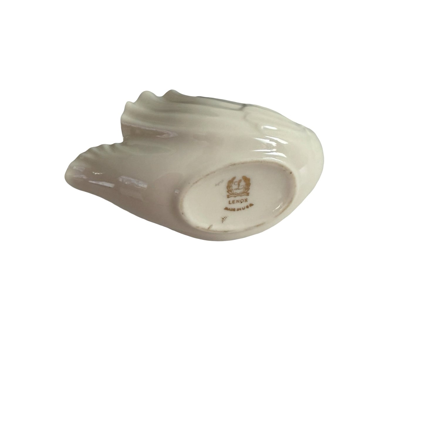 Lenox Ivory Swan Trinket Dish Porcelain Swan Candy Nut Ring Holder Made in USA