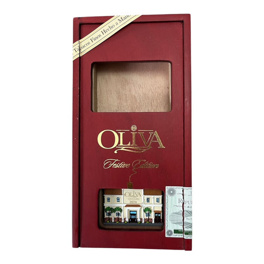 Oliva Festive Edition 2024 Cigar Box with Tabacalera Ornament – Handmade in Nicaragua
