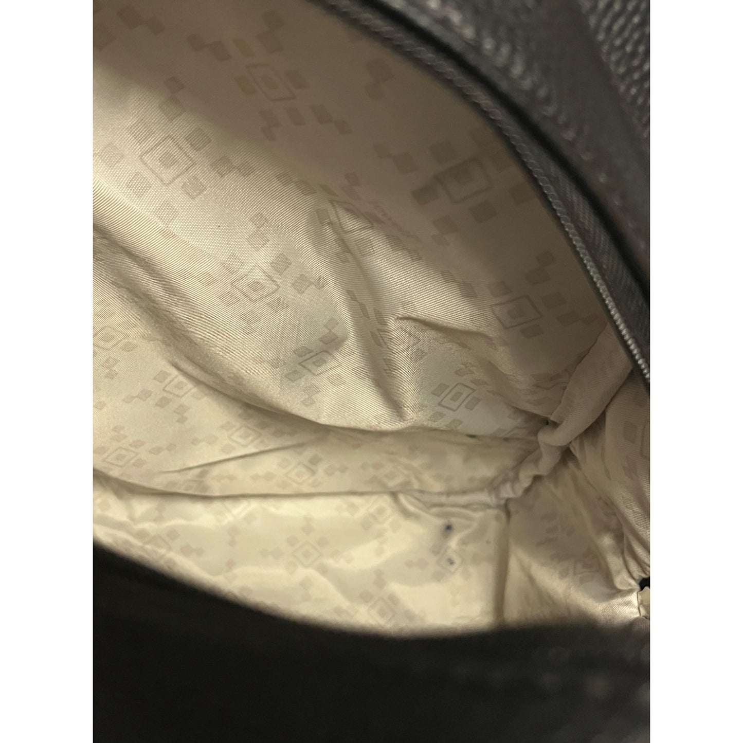 Jewell by Thirty-One Black Faux Leather Mini Backpack – Monogram B Logo