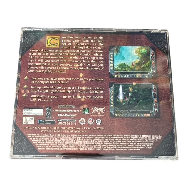 Baldur’s Gate: Tales of the Sword Coast Expansion – PC CD-ROM 1999