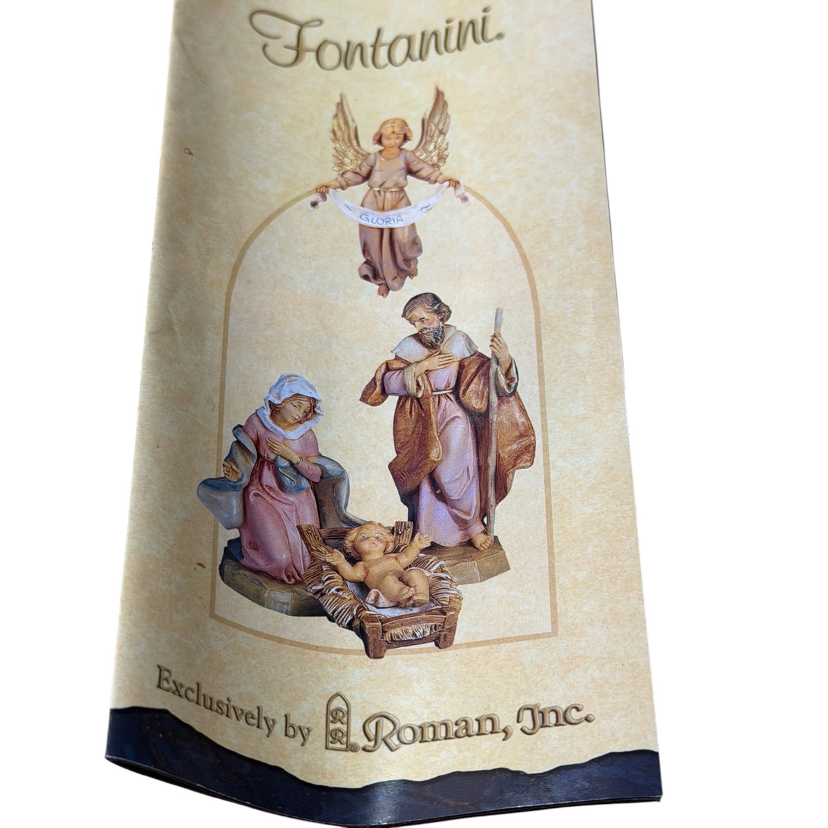 Vintage Fontanini Depose Italy Nativity Set 7.5 Inch Figures Wood Creche