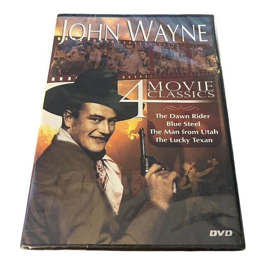 John Wayne 4 Movie Classics DVD The Dawn Rider Blue Steel Lucky Texan Man From Utah
