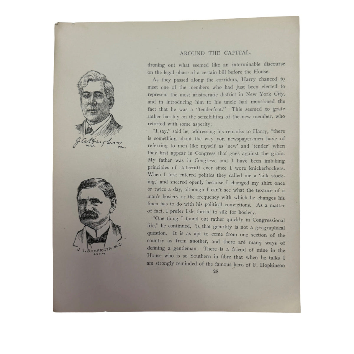 Antique 1902 Thomas Fleming Political Caricature Prints Congress Satire 3 Sheets