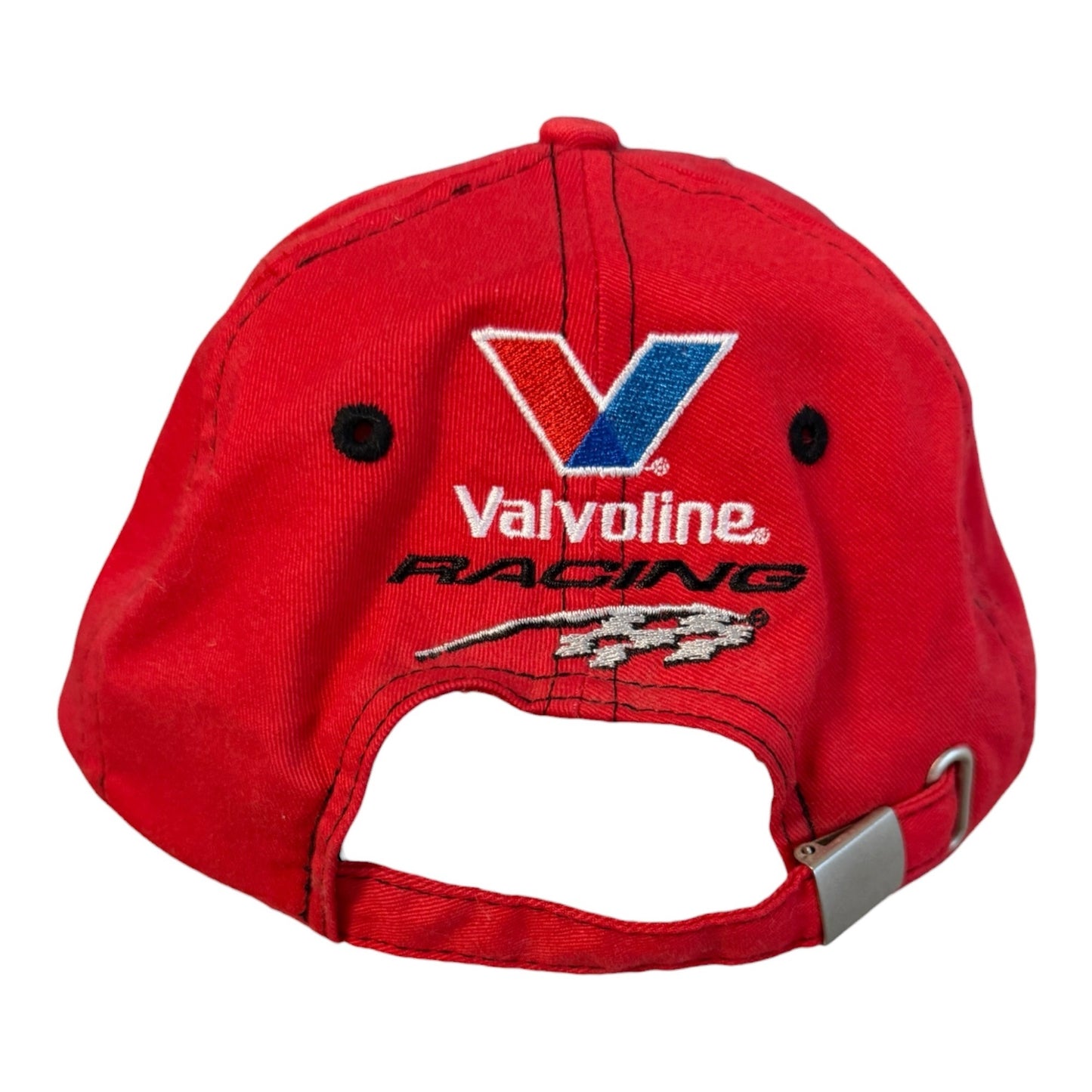 Vintage Bristol Motor Speedway Valvoline Racing Red Strapback Hat NASCAR Cap