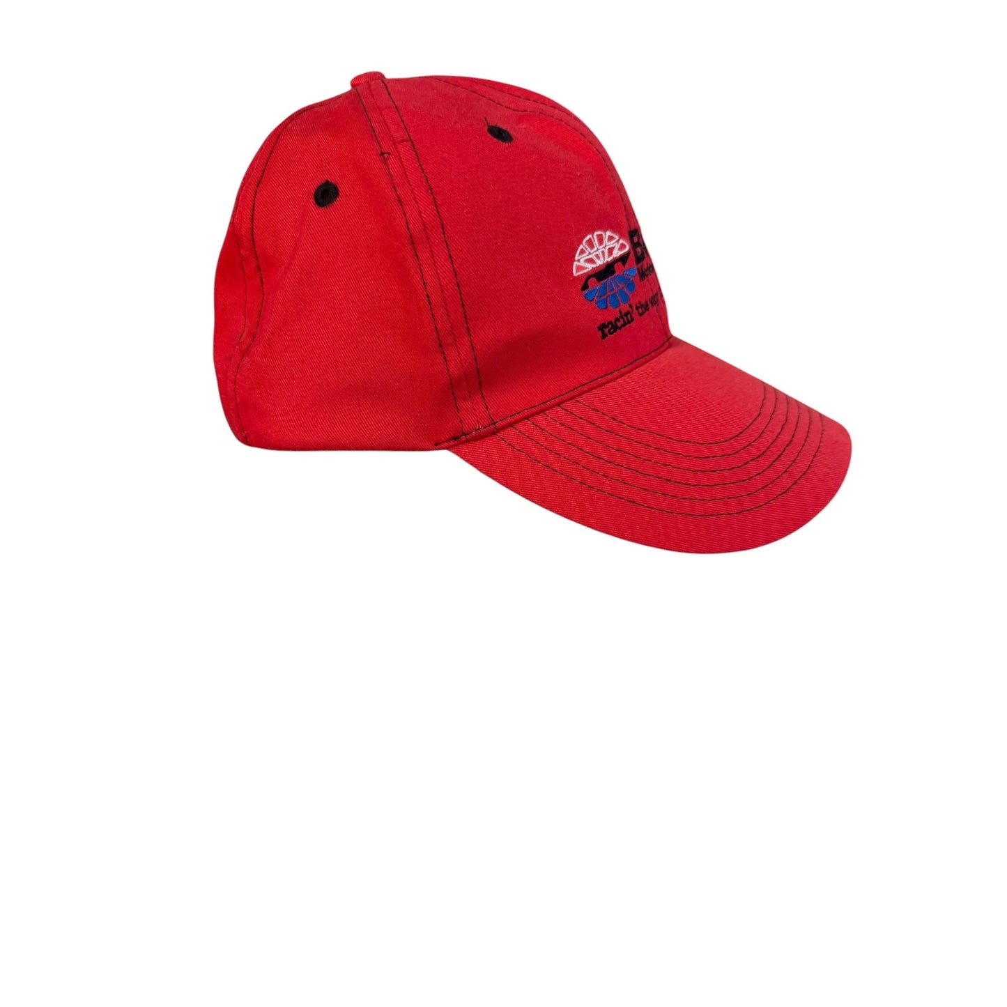 Vintage Bristol Motor Speedway Valvoline Racing Red Strapback Hat NASCAR Cap