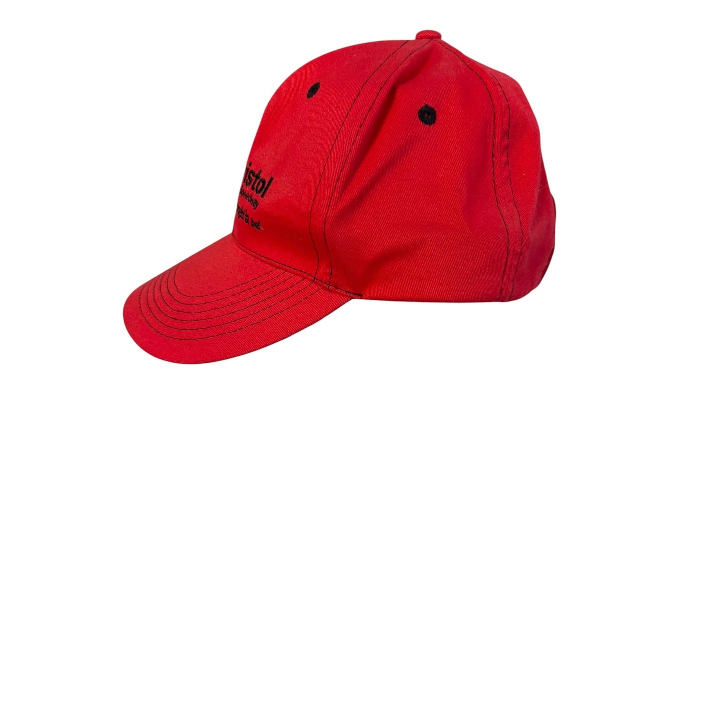 Vintage Bristol Motor Speedway Valvoline Racing Red Strapback Hat NASCAR Cap