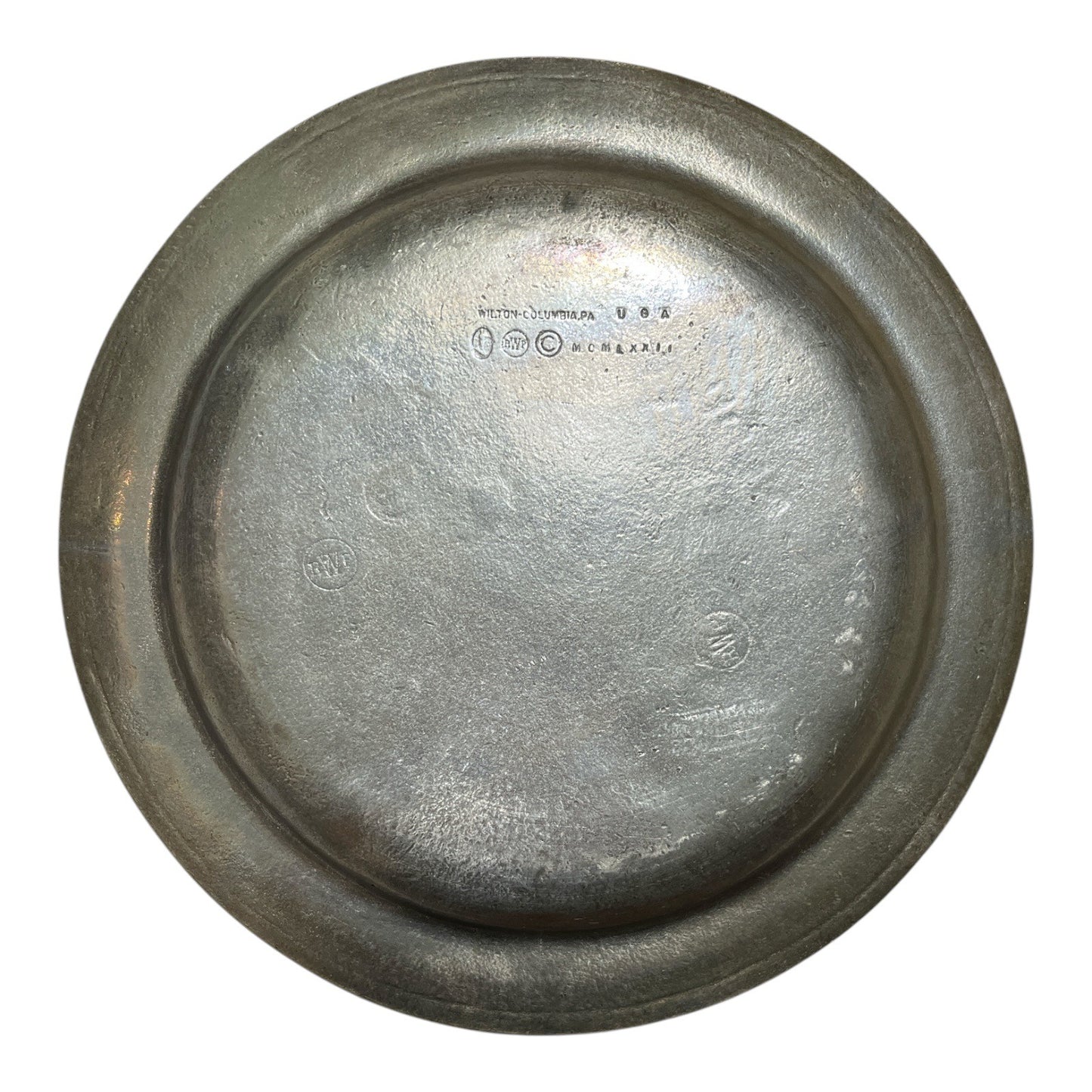Vintage Wilton Aluminum Fort Riley Kansas Commemorative Plate Made in USA