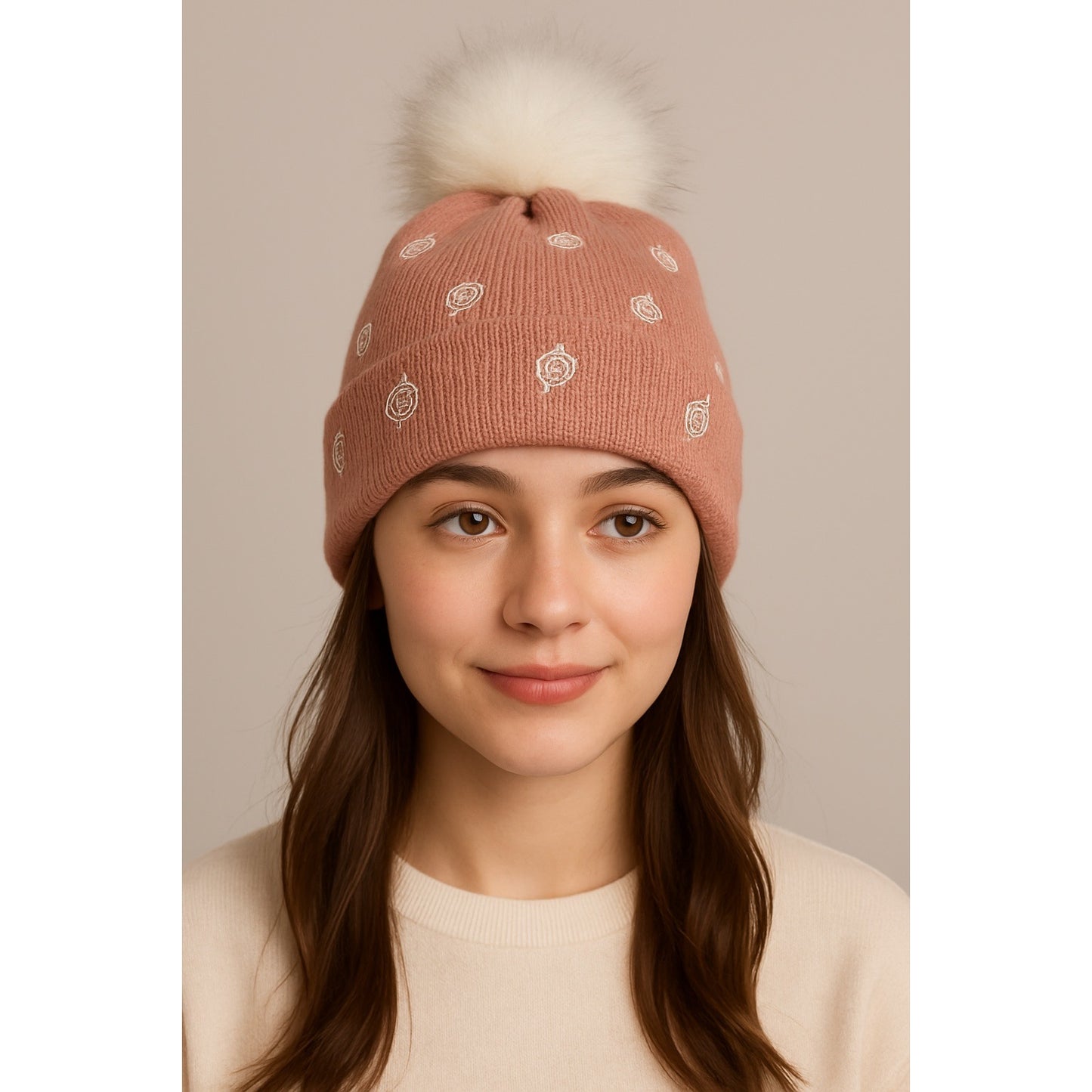 Animal Crossing New Horizons Pink Knit Pom Beanie Hat OSFM Controller Gear