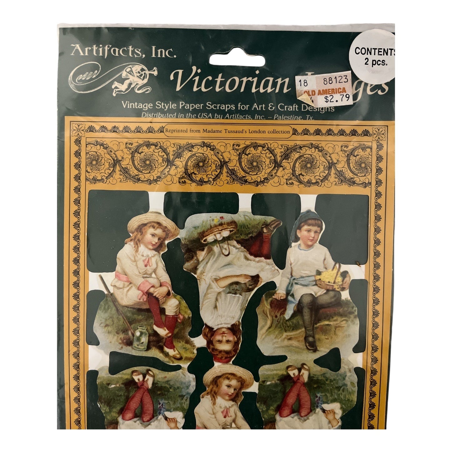 VTG Victorian Scrap Reliefs Decoupage Art Lot 2 Packs Embossed Paper Cutouts Craft Collage
