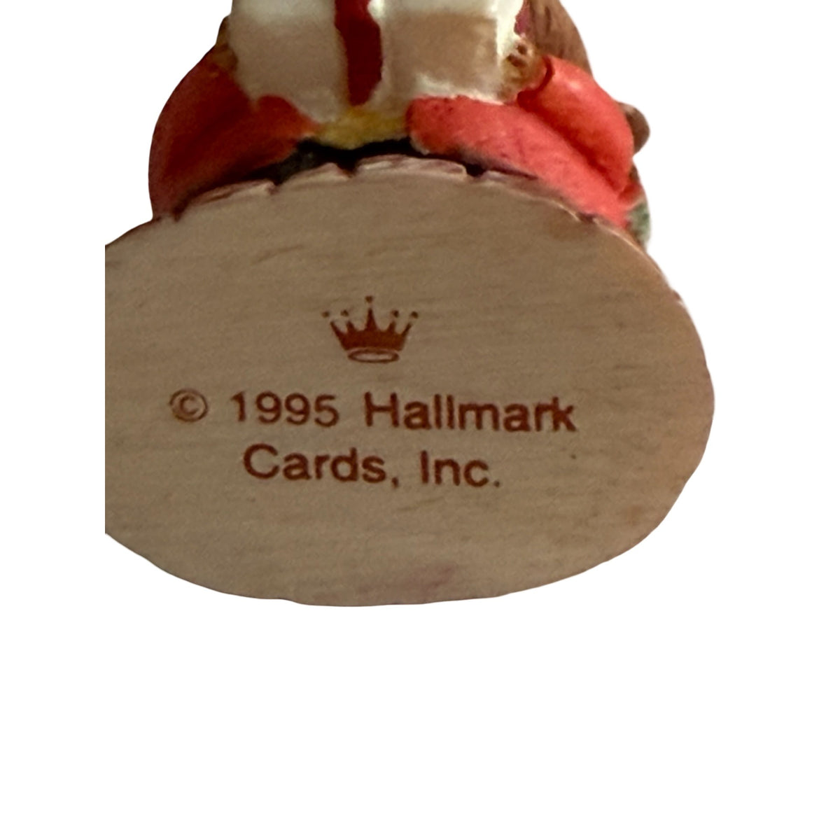 Vintage 1995 Hallmark Moustershire Christmas Cottage 4 Piece Keepsake Ornament Set