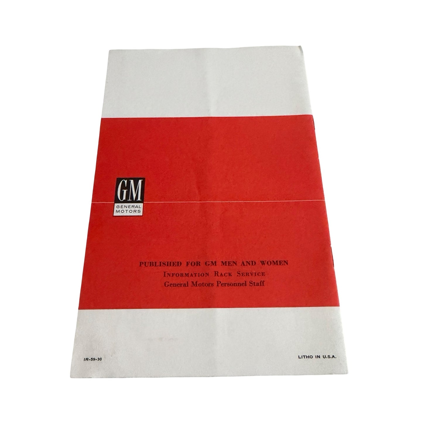 Vintage 1959 General Motors A Look at GM Employee Booklet GM Automotive Ephemera