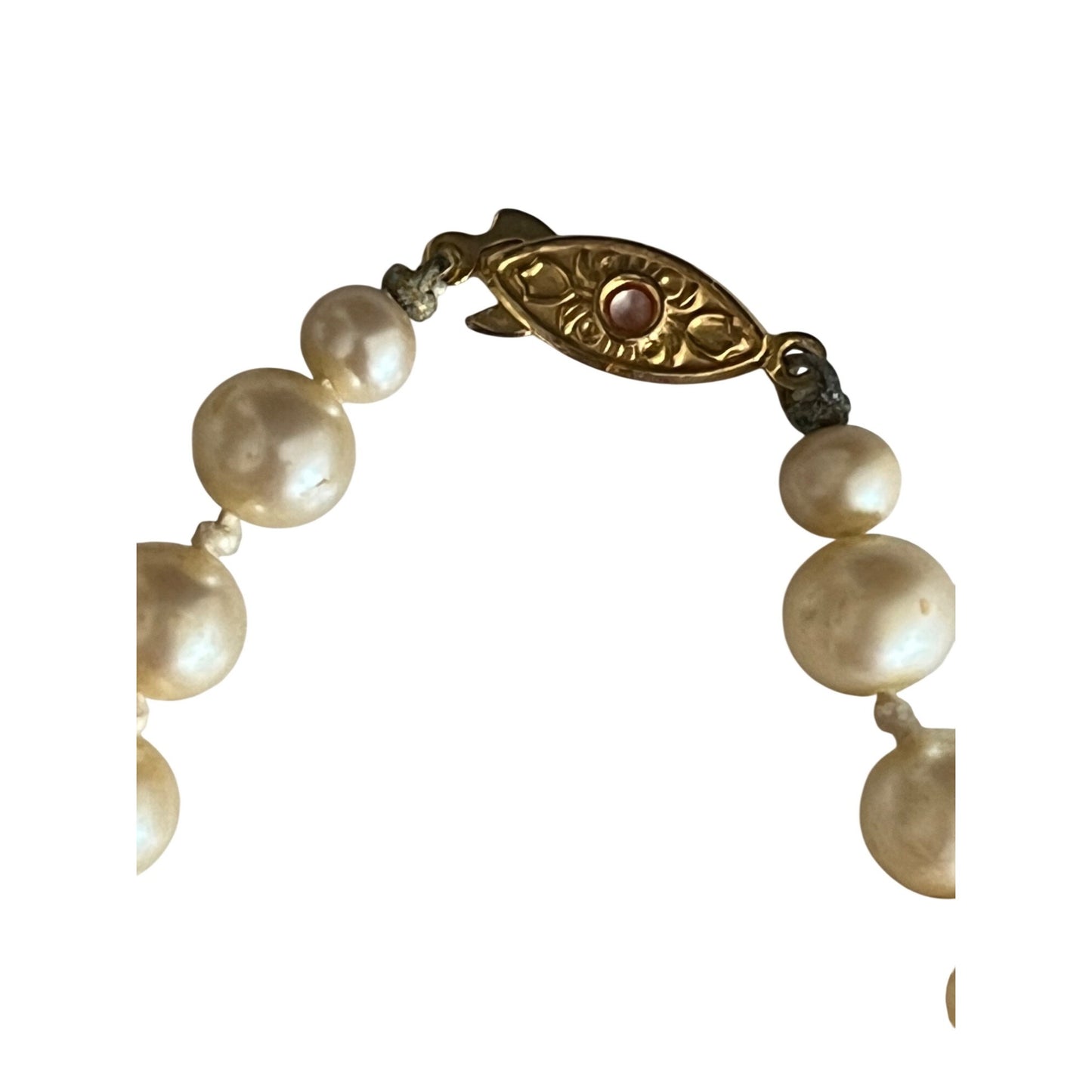 Vintage Cultured Pearl Necklace 64” Long Strand Uniform Japan Clasp Classic Jewelry