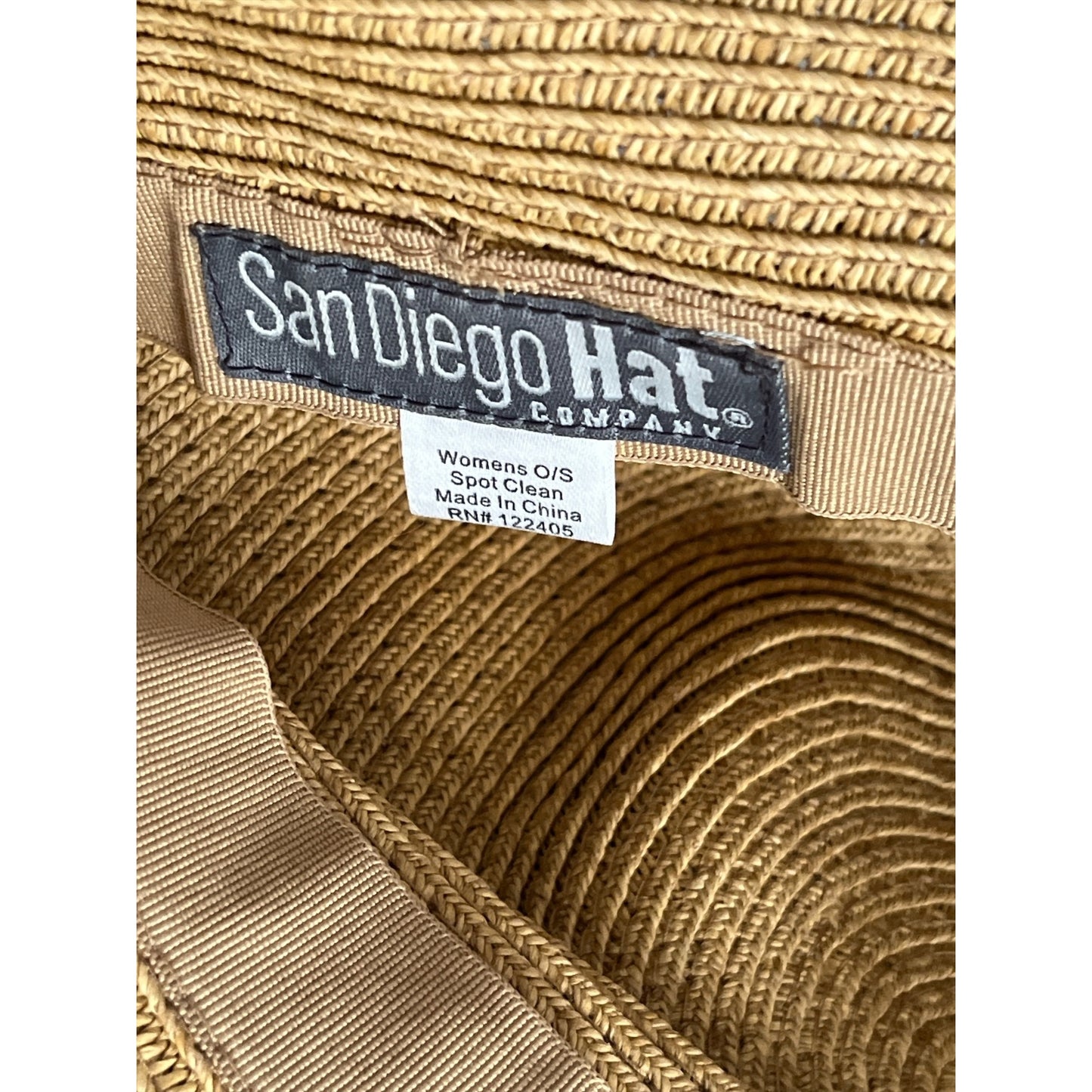San Diego Hat Company Women’s Straw Cloche Hat Brown Chain Trim One Size