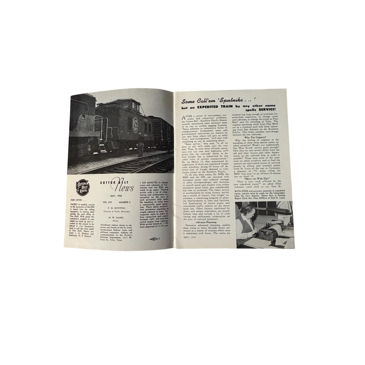 Cotton Belt News May 1958 Vol XIV No 3 St Louis Southwestern Railroad Magazine