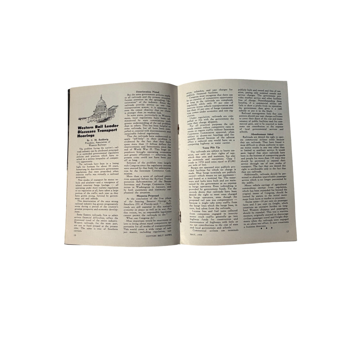 Cotton Belt News May 1958 Vol XIV No 3 St Louis Southwestern Railroad Magazine