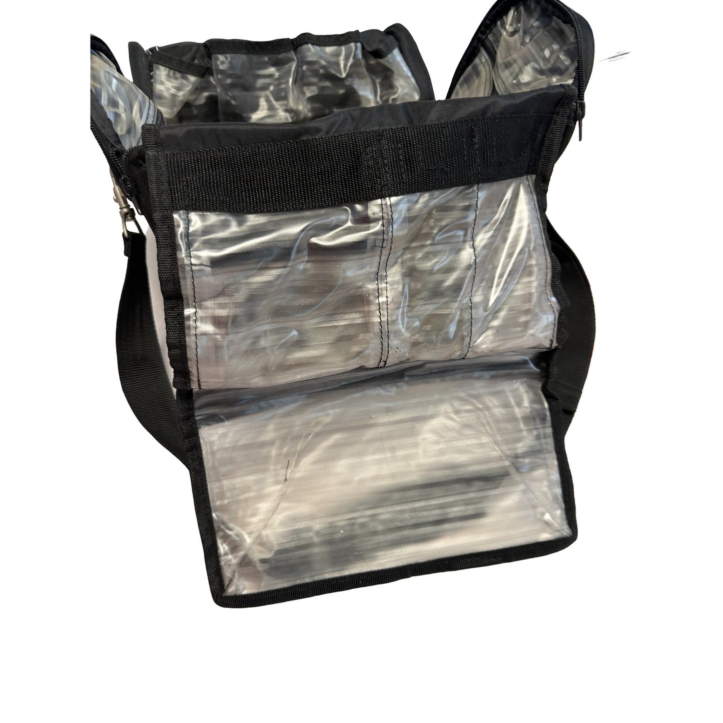 American Tourister Hanging Toiletry Bag Travel Organizer Black JC Penney Multi Compartment Case
