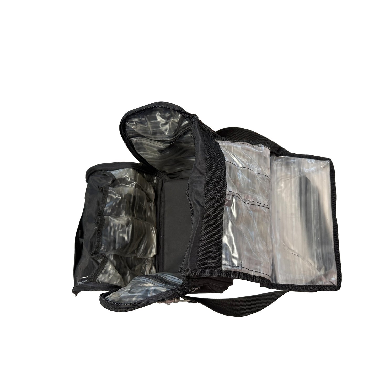 American Tourister Hanging Toiletry Bag Travel Organizer Black JC Penney Multi Compartment Case