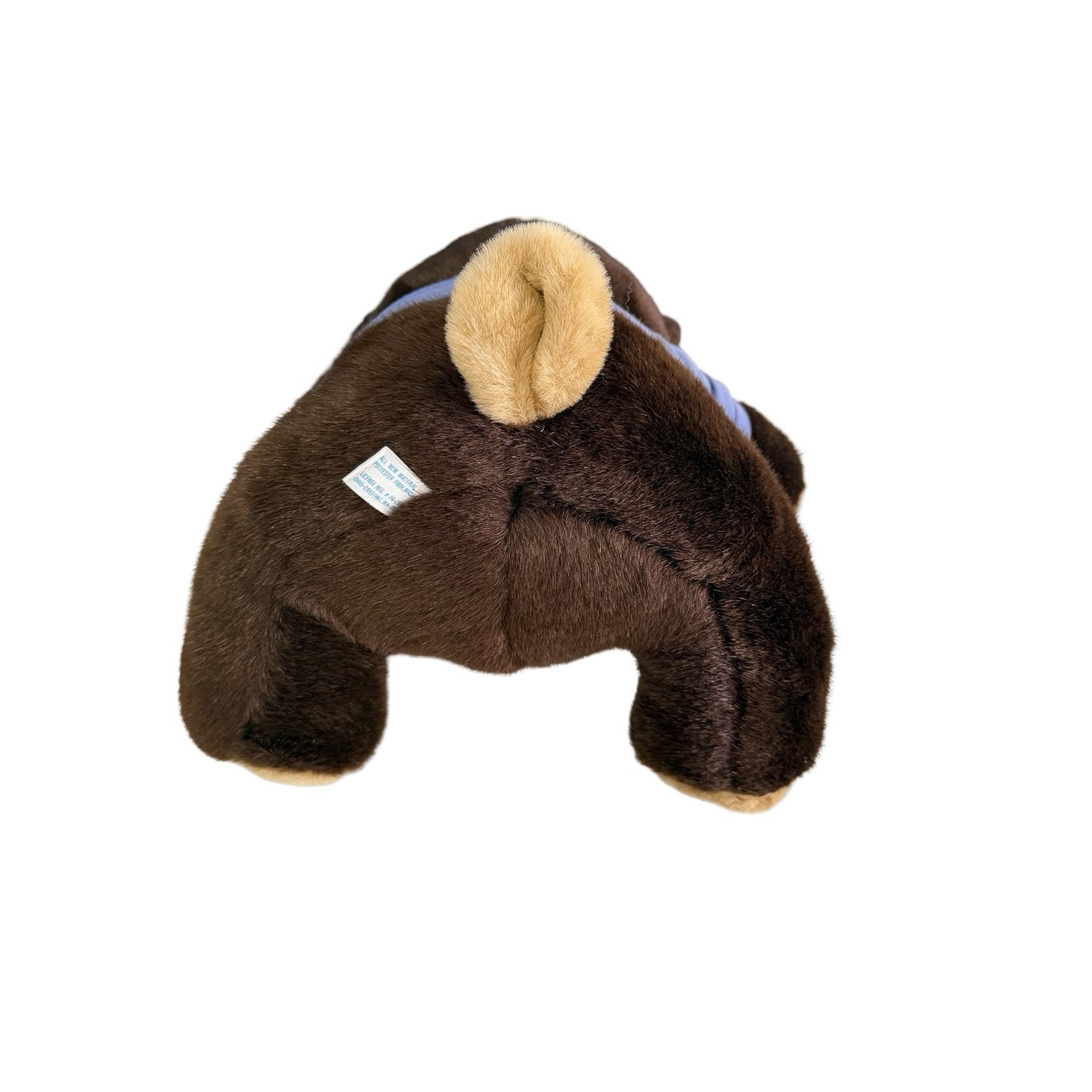 Vintage Busch Gardens BG Bear Plush Teddy Bear 14” Brown Stuffed Animal w Tag