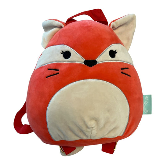 Squishmallows Fifi the Fox Plush Backpack – 10" Bioworld 2022 – Red & Cream Stuffed Animal Bag