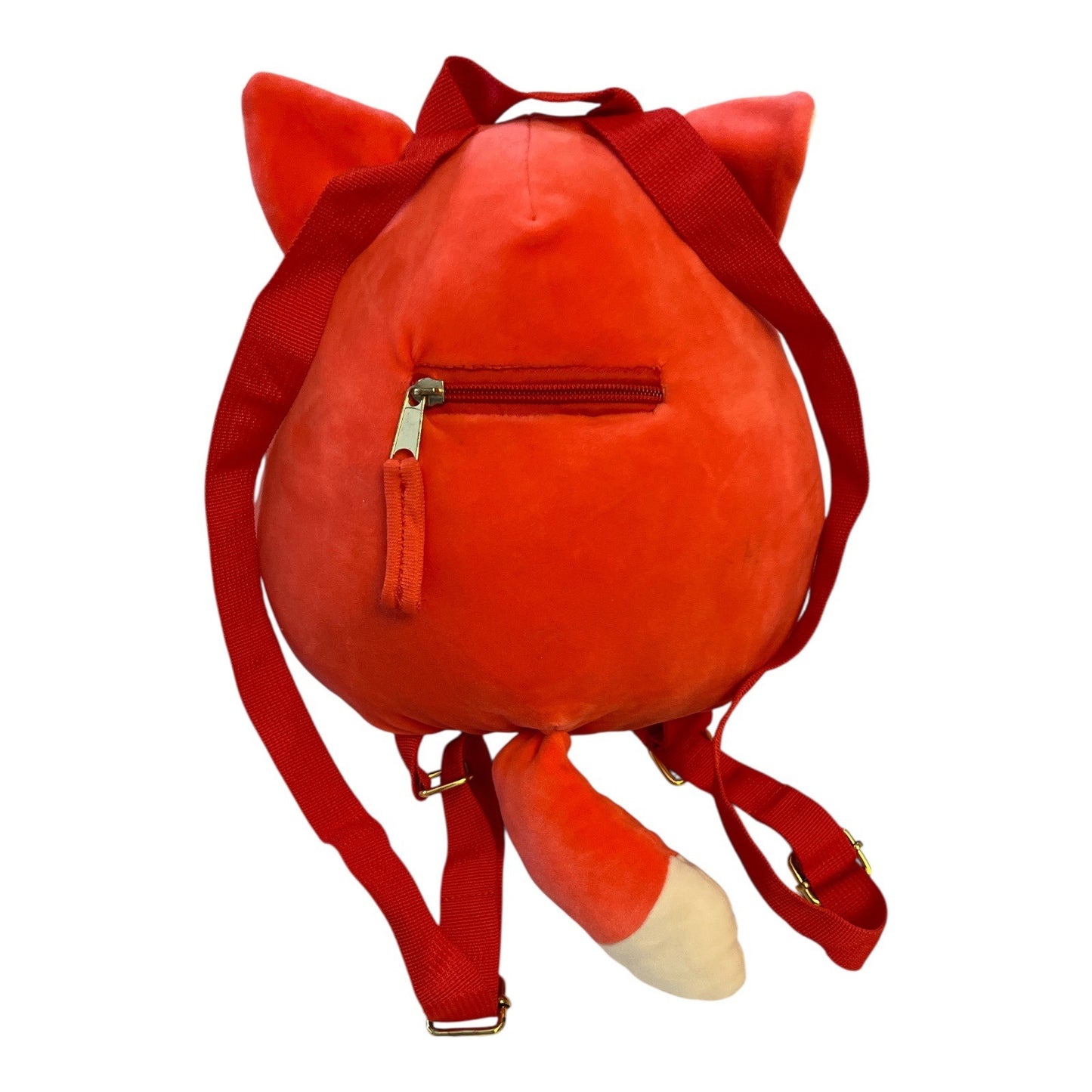 Squishmallows Fifi the Fox Plush Backpack – 10" Bioworld 2022 – Red & Cream Stuffed Animal Bag