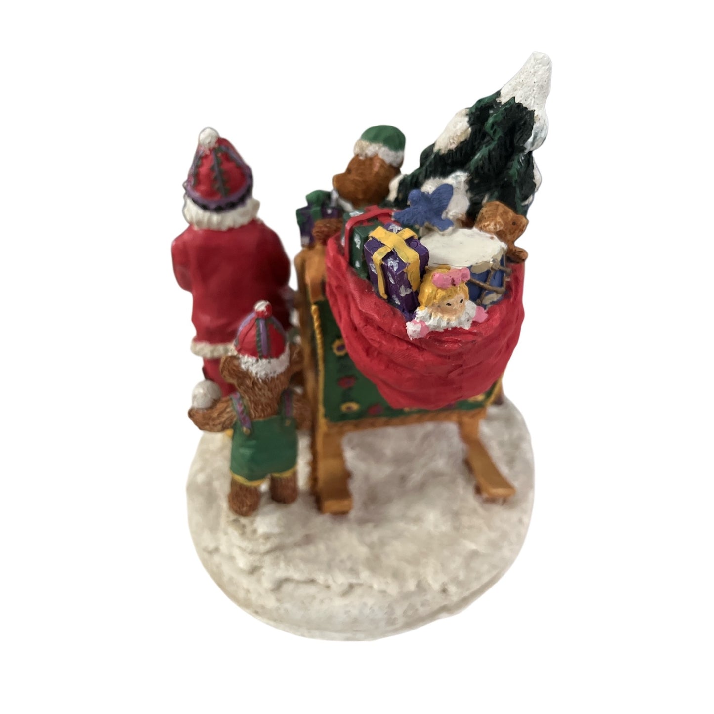 Vintage 1994 International Christmas Santa’s Bout Ready to Fly Figurine Bears Sleigh