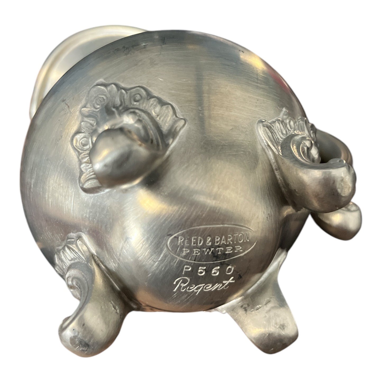 Reed & Barton Pewter Creamer Regent P560 Small Footed Pitcher Vintage