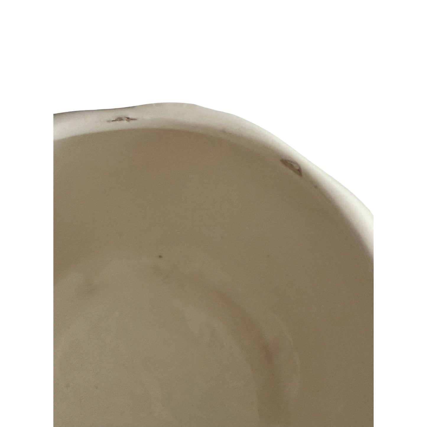 Vintage California Pottery Leaf Covered Trinket Box Aqua White Ceramic USA 734