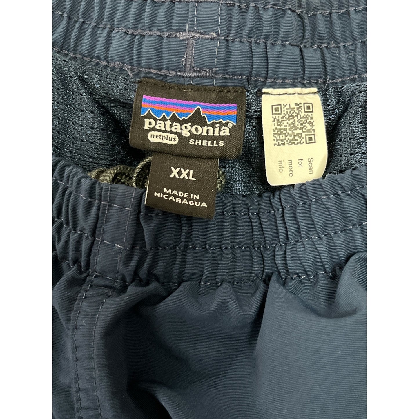 Patagonia Men’s XXL NetPlus Shells Navy Blue Recycled Nylon Shorts – Made in Nicaragua