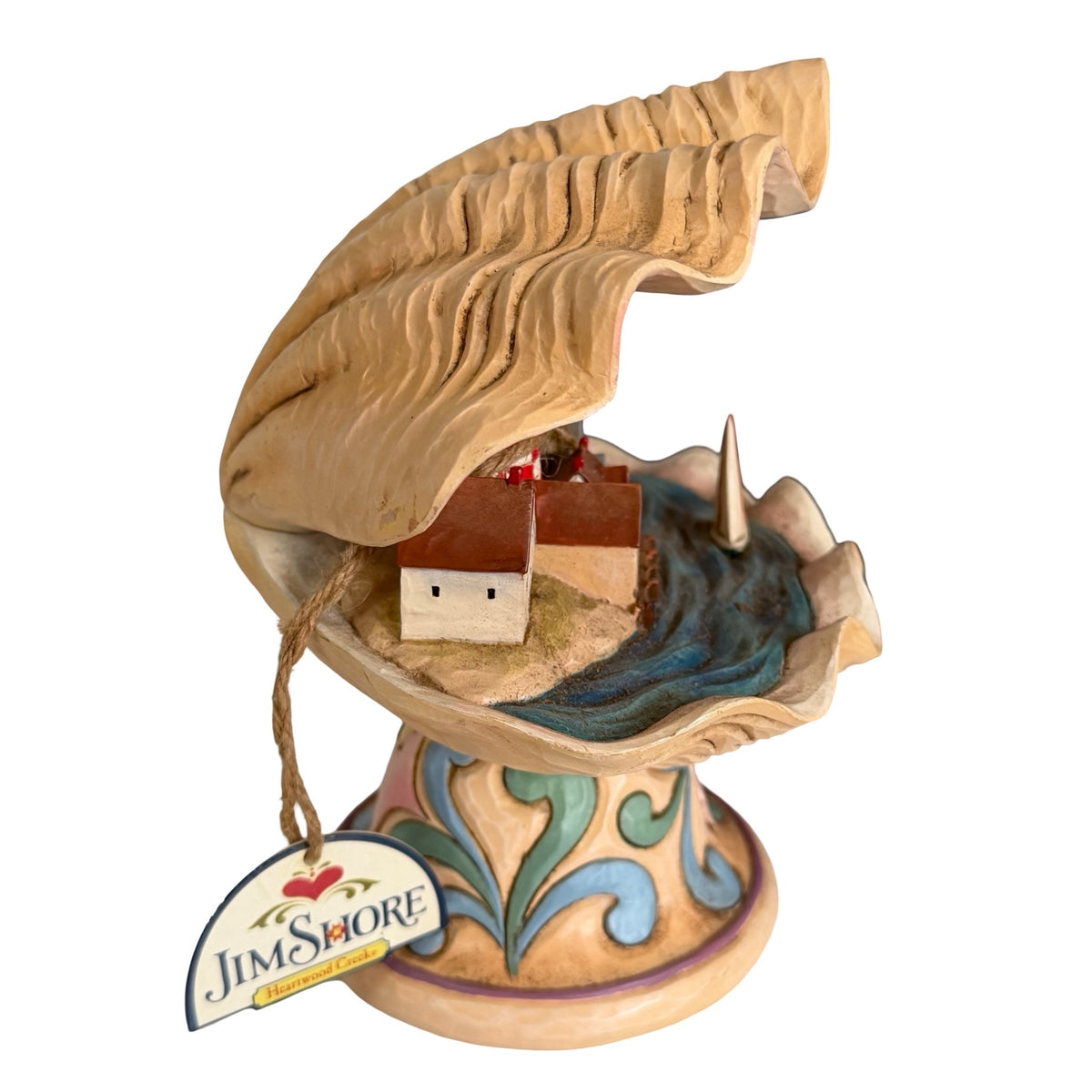 Jim Shore Heartwood Creek Seaside Village 4022559 Clamshell Coastal Diorama