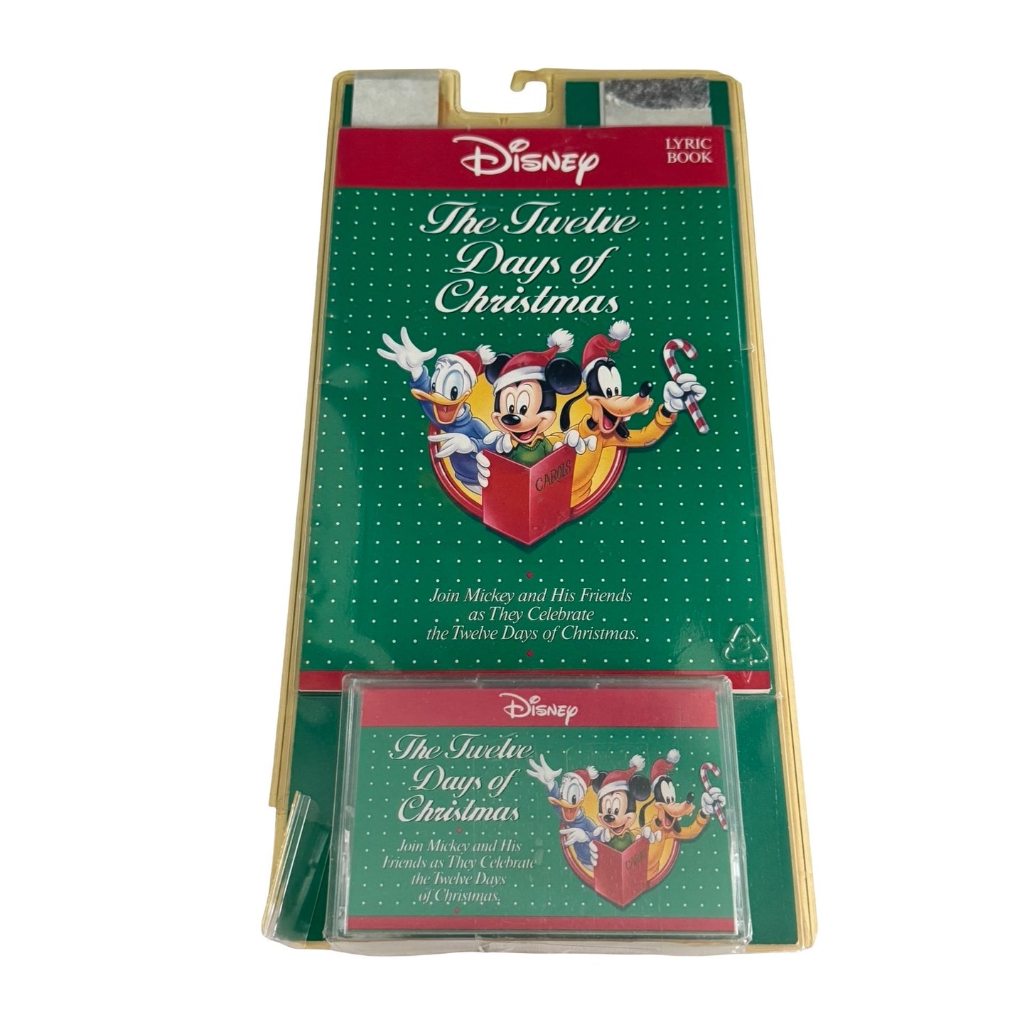 Disney The Twelve Days of Christmas Cassette Tape & Lyric Book Unopened 1991 Mickey Donald Goofy