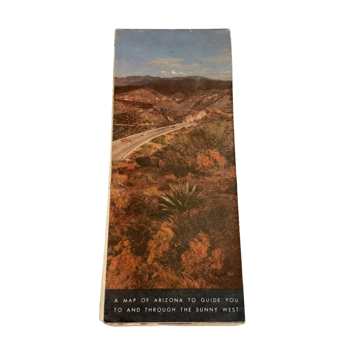 1956 Arizona State Highway Commission Road Map Rand McNally Route 66 Vintage