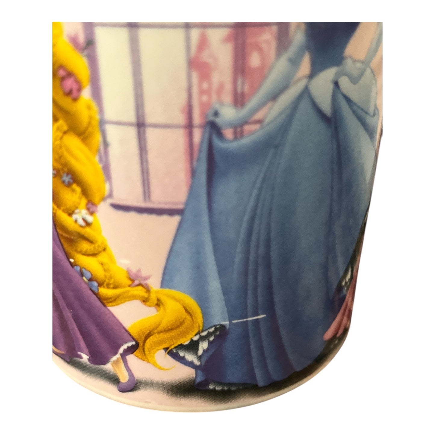 Disney Princess Ceramic Mug With Cinderella Belle Rapunzel & Tiana Graphics Dishwasher & Microwave Safe 10 oz Capacity