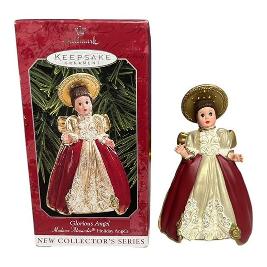 1998 Hallmark Keepsake Glorious Angel Ornament – Madame Alexander Holiday Angels Series #1 Collectible with Box