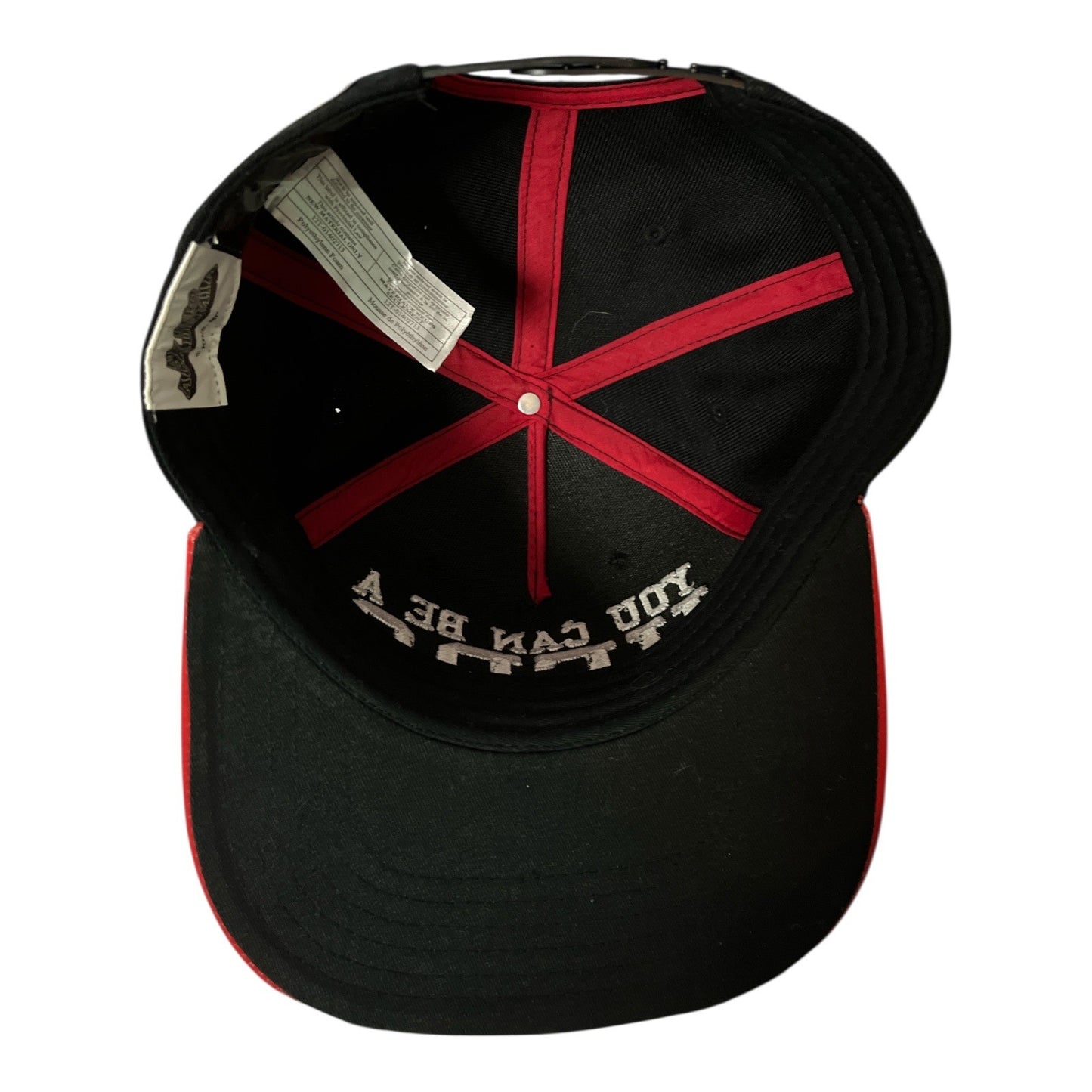 My Hero Academia Snapback Hat “You Can Be a Hero” Anime Cap Black Red Brim