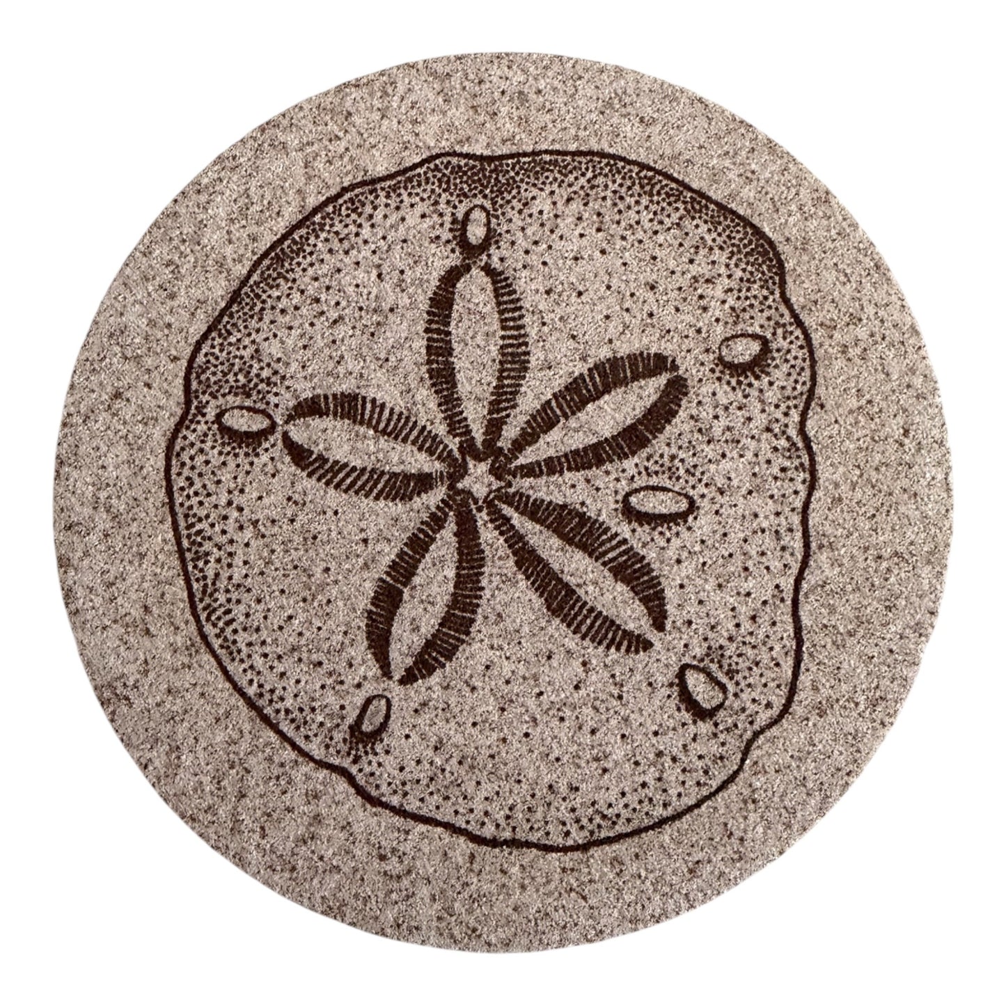 Vintage 2004 Thirstystone Sand Dollar Natural Sandstone Coasters Set of 4 Boxed