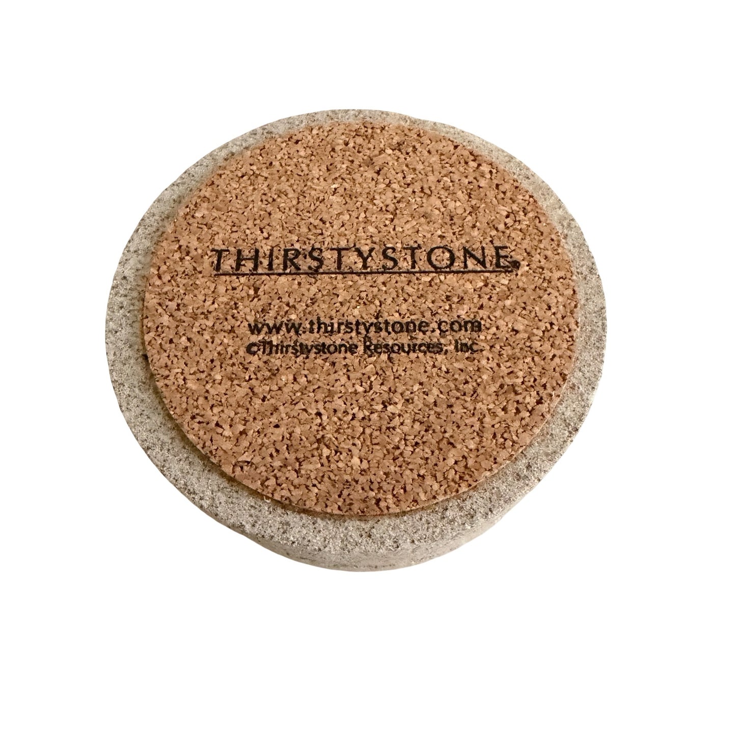 Vintage 2004 Thirstystone Sand Dollar Natural Sandstone Coasters Set of 4 Boxed