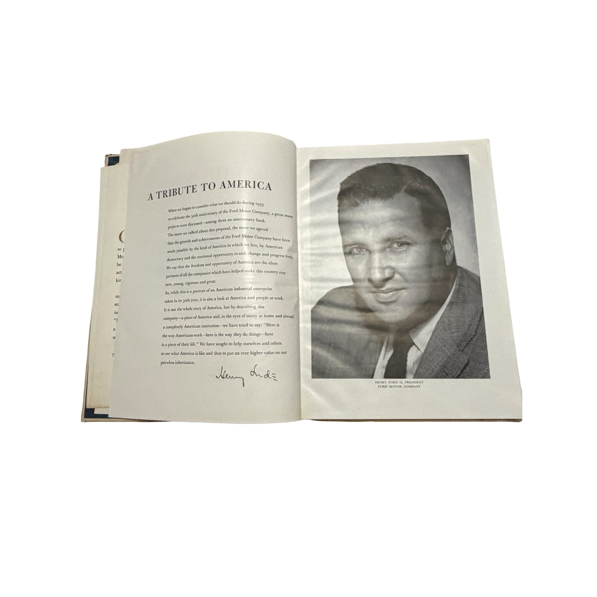 1953 Ford at Fifty 50th Anniversary Ford Motor Company Hardcover Book Henry Ford II