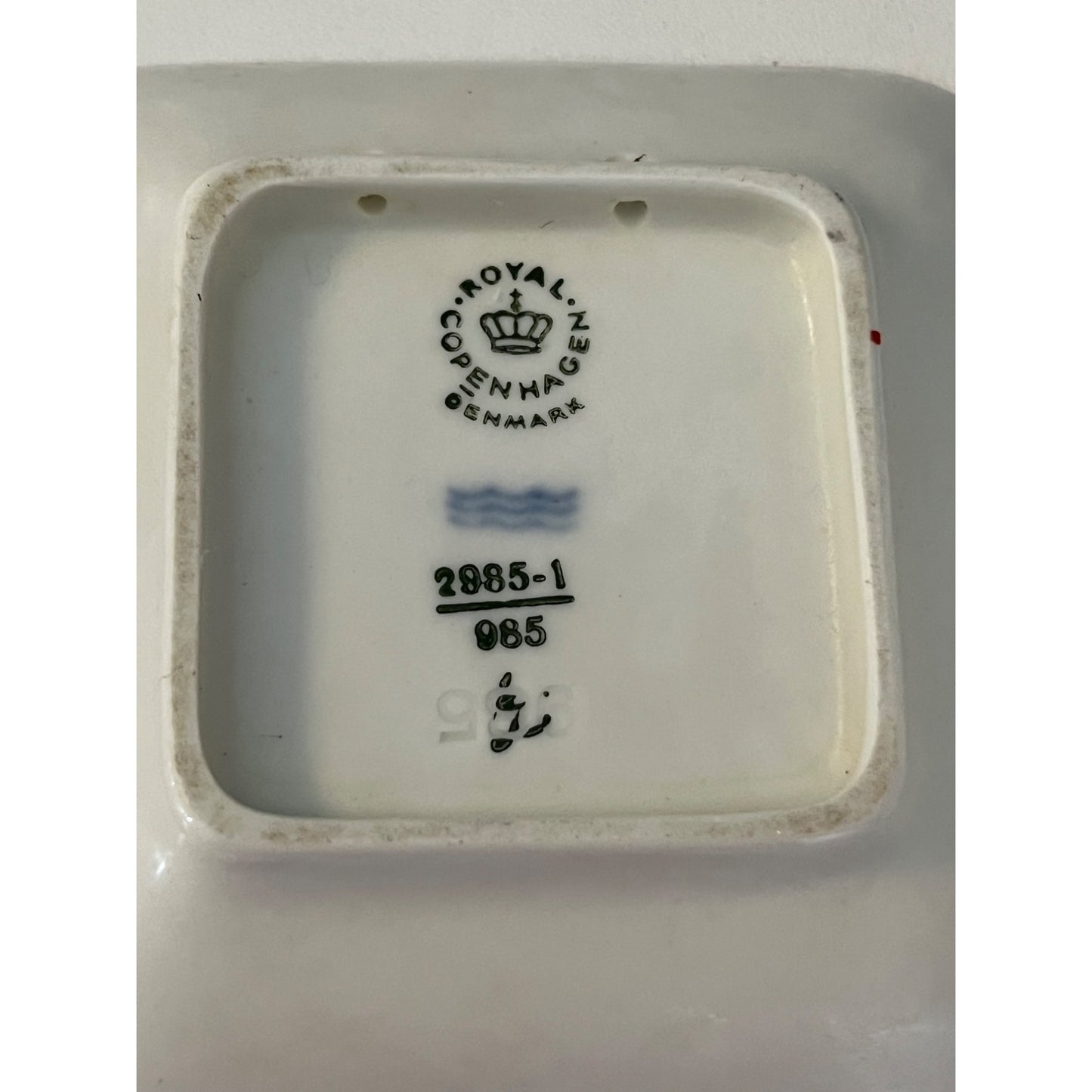 Royal Copenhagen Mini Plates Set of 3 Denmark Blue Porcelain Wall Plaques 2985 1985